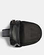 COACH®,EDGE PACK,Leather,Medium,Gunmetal/Black,Inside View,Top View