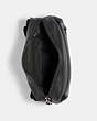 COACH®,EDGE BELT BAG,Leather,Gunmetal/Black,Inside View,Top View