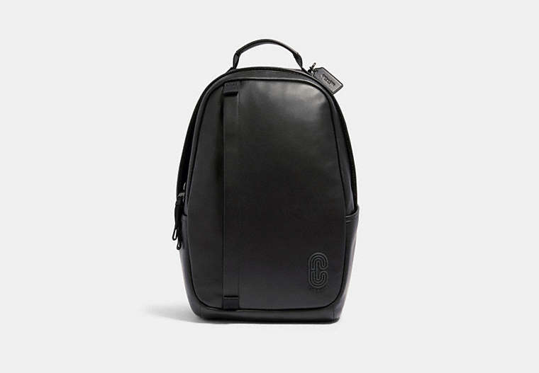 COACH®,EDGE BACKPACK,Large,Gunmetal/Black,Front View