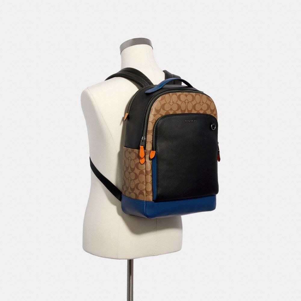 COACH Outlet Graham Backpack In Colorblock Signature Canvas