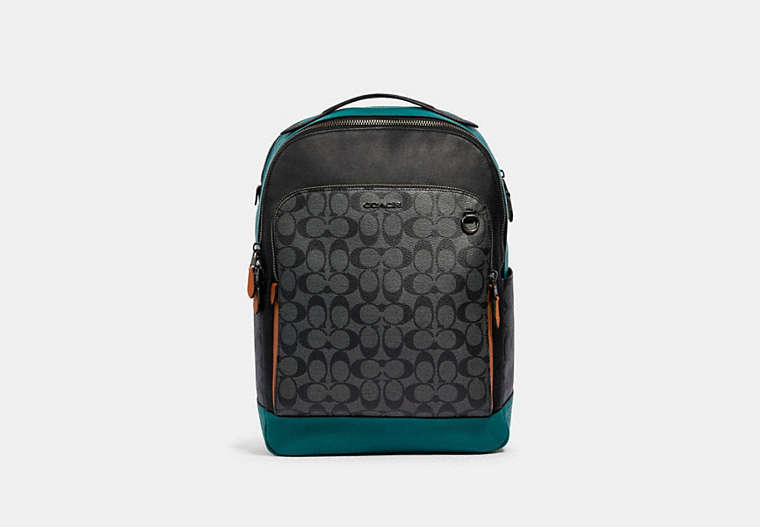 Graham Backpack In Colorblock Signature Canvas
