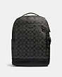 COACH®,GRAHAM BACKPACK IN SIGNATURE CANVAS,pvc,Gunmetal/Charcoal/Black,Front View