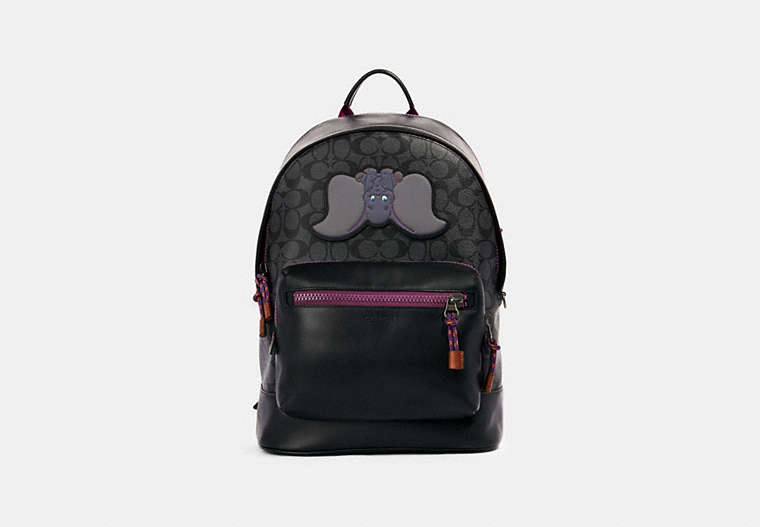 Disney X Coach West Backpack In Signature Canvas With Dumbo