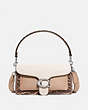 COACH®,TABBY SHOULDER BAG 26 WITH COLORBLOCK SNAKESKIN DETAIL,Leather,Medium,Light Antique Nickel/Taupe Multi,Front View