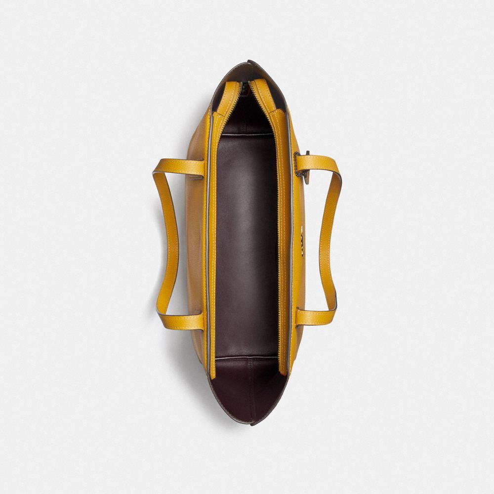 Disney X Coach Central Tote With Zip With Pluto Motif