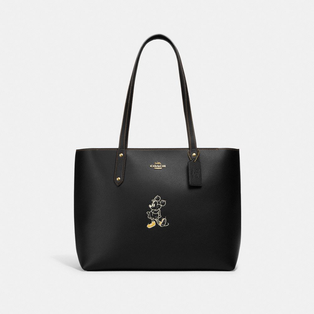 COACH® | Disney X Coach Central Tote With Zip With Mickey Mouse Motif