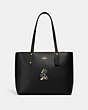 Disney X Coach Central Tote With Zip With Mickey Mouse Motif