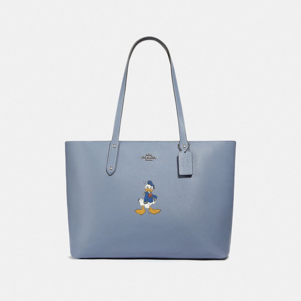 Disney X Coach Central Tote avec fermeture éclair et motif Donald Duck