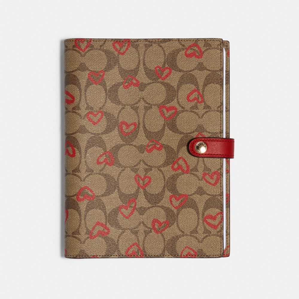 COACH® Outlet | COACH® Outlet | Notebook In Signature Canvas With ...