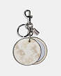 Mirror Bag Charm With Horse And Carriage Print