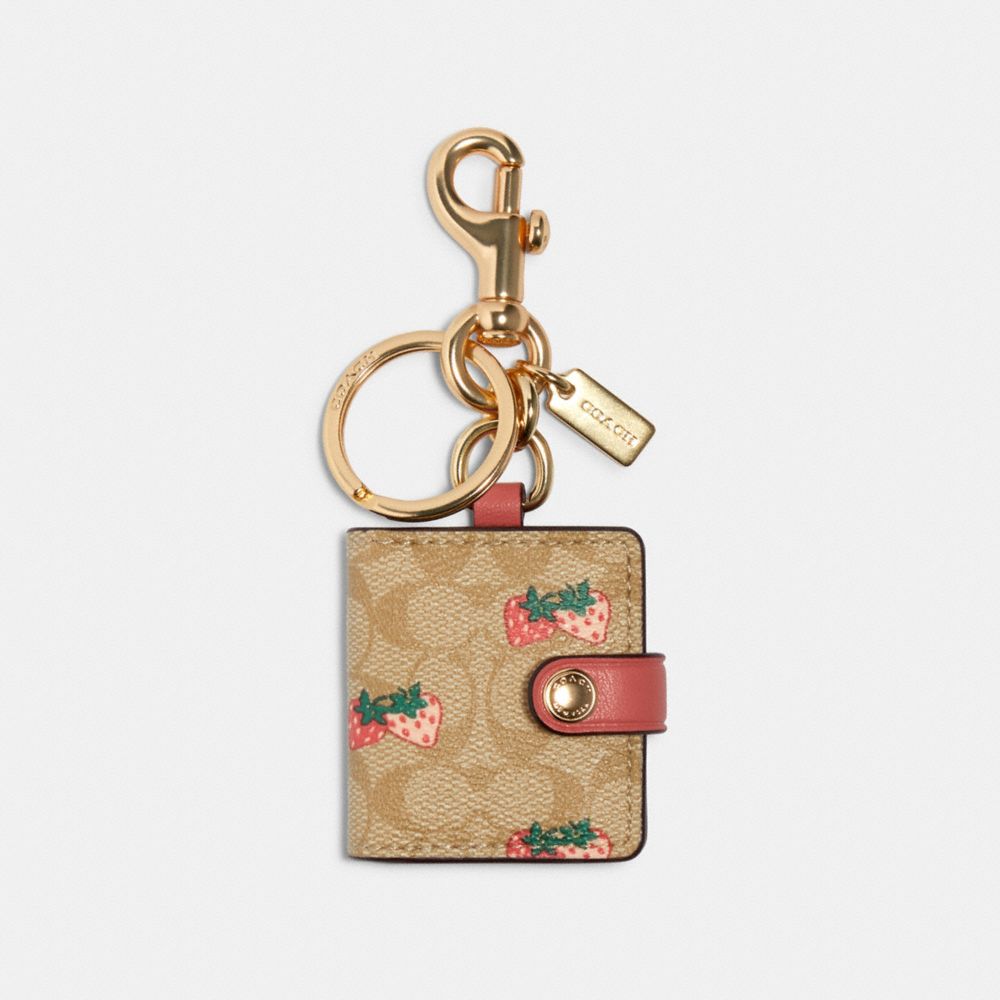 Coach Mirror Bag Charm In Signature Canvas - ShopStyle Key Chains