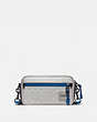 COACH®,PACER SLIM POUCH IN SIGNATURE CANVAS,pvc,Mini,Chalk/Pacific,Front View