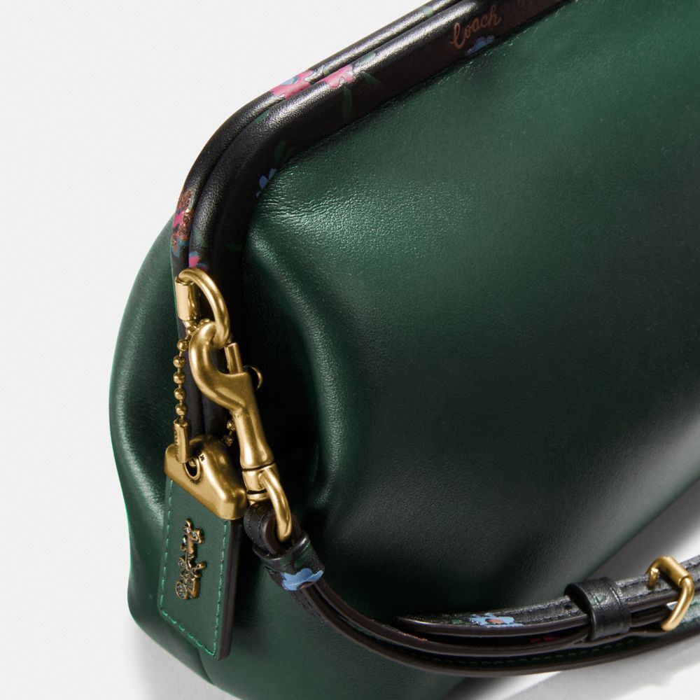 COACH®,Kisslock Clutch With Blocked Floral Print,,Closer View