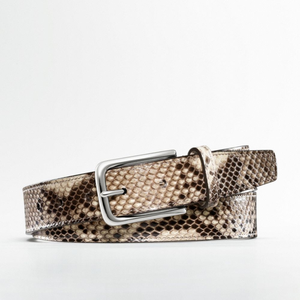 COACH® | Python Belt