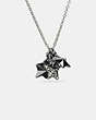 COACH®,PAVE METAL STARS NECKLACE,Mixed Material,Silver/Multi,Front View