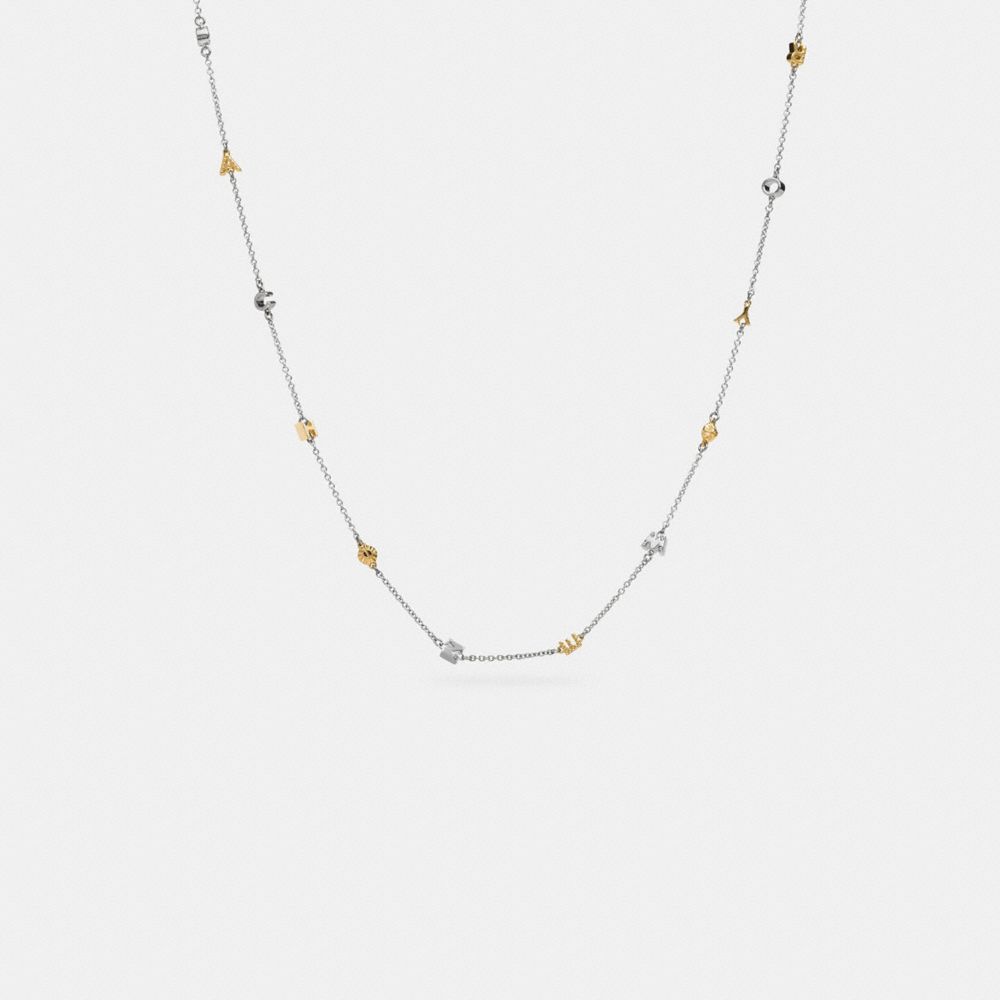 Pave Coach Rivet Necklace