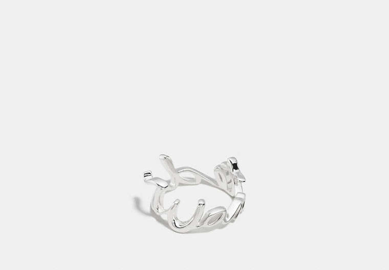 Wanted Sterling Script Ring