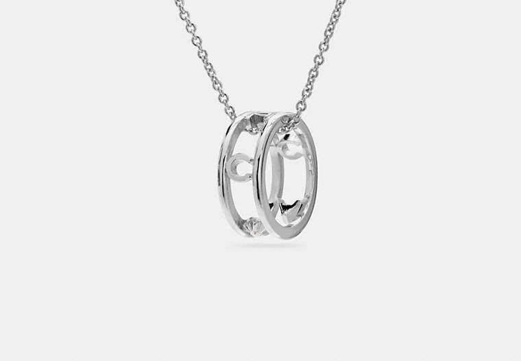 Pave Coach Ring Necklace