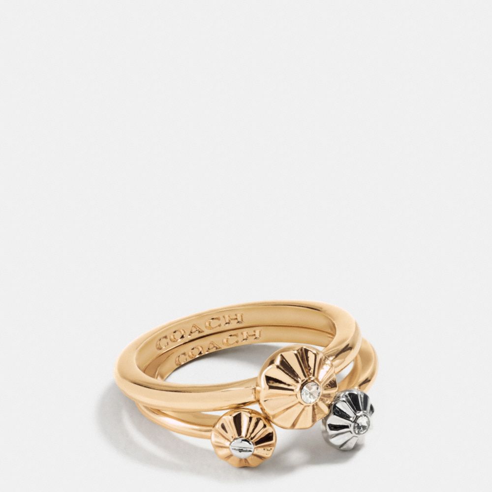 Daisy Rivet Ring Set