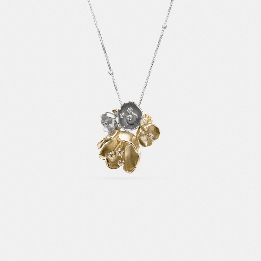 Coach clearance flower necklace