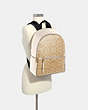 COACH®,ADDISON BACKPACK IN SIGNATURE CANVAS,Leather,Gold/Light Khaki Chalk,Alternate View