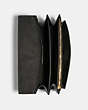 COACH®,KLARE CROSSBODY BAG IN SIGNATURE CANVAS,pvc,Medium,Anniversary,Gold/Khaki/Black,Inside View,Top View