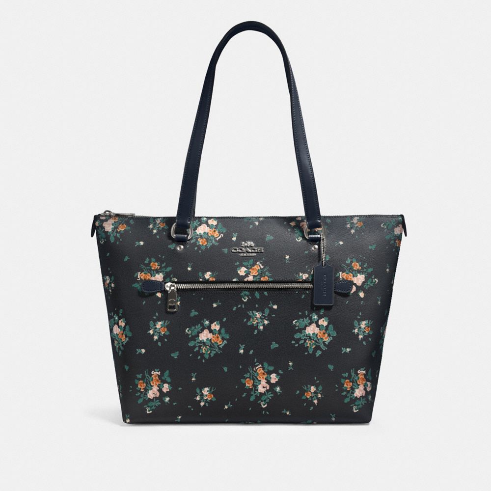 Gallery Tote With Rose Bouquet Print