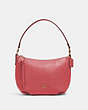 COACH®,SMALL SKYLAR HOBO,Leather,Gold/Poppy,Front View