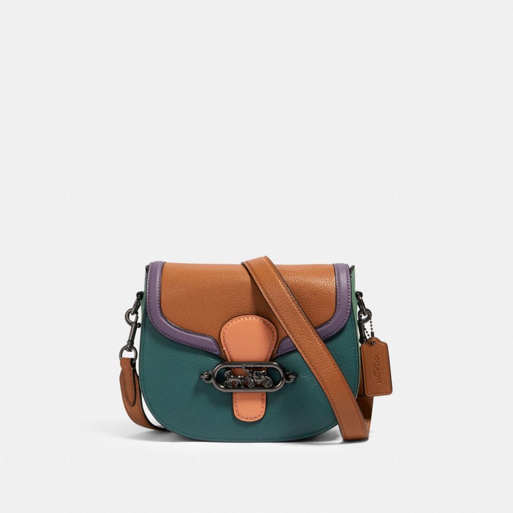 Sac de selle Jade à contraste de couleur