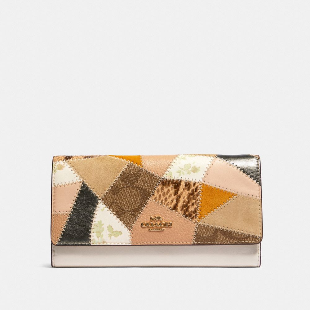 Trifold Wallet With Patchwork