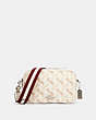 COACH®,JES CROSSBODY WITH HORSE AND CARRIAGE PRINT,pvc,Silver/Cream Beige Multi,Front View