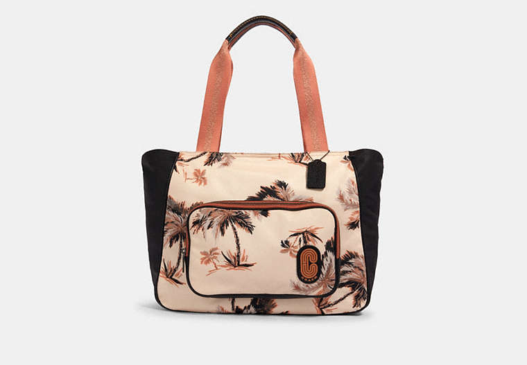 Court Tote With Glowing Palm Print