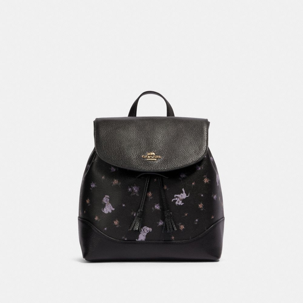 Disney X Coach Elle Backpack With Dalmatian Floral Print COACH Outlet