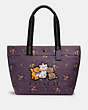 Disney X Coach Tote With Rose Bouquet Print And Aristocats