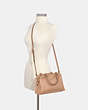 COACH®,MINI LILLIE CARRYALL,Leather,Large,Gold/Taupe,Alternate View