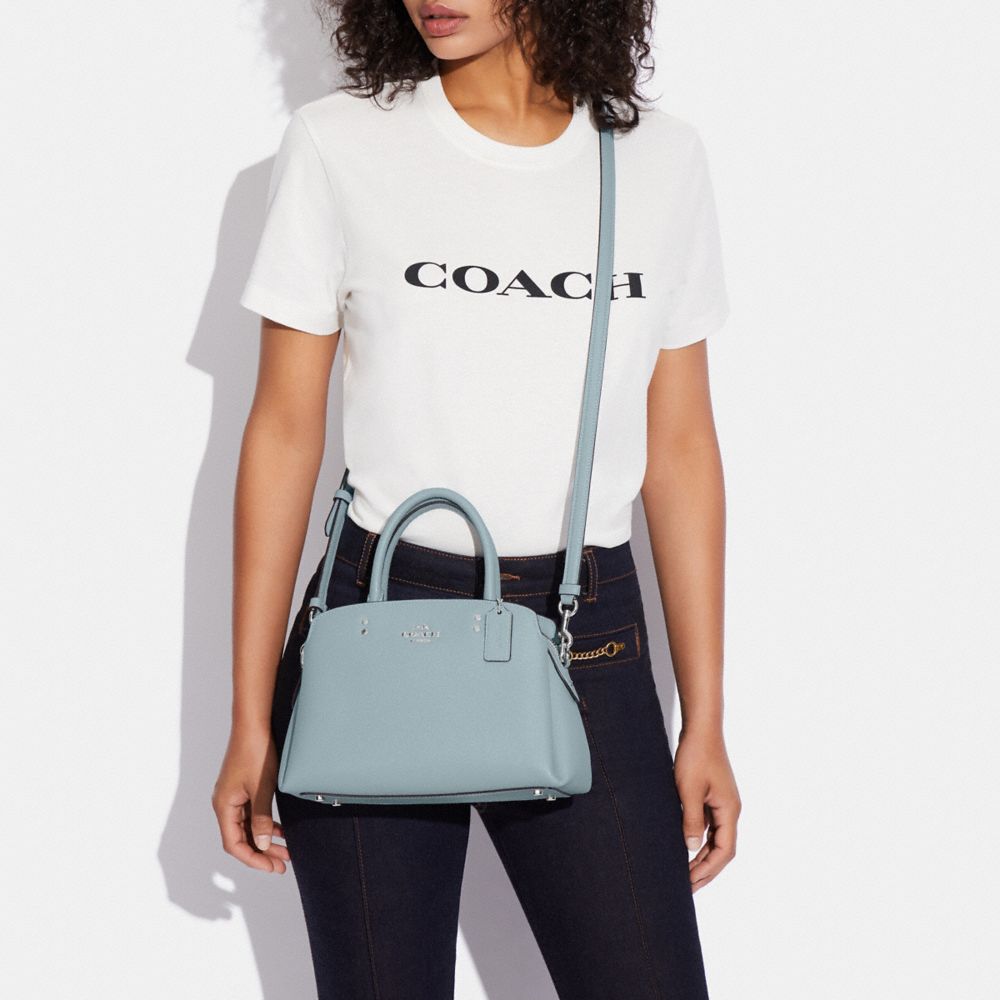 COACH®,Mini Lillie Carryall,Leather,Crossbody,Studded,Gold Metal,Casual,,Detail View