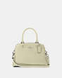 COACH®,MINI LILLIE CARRYALL,Leather,Large,Silver/Pale Green,Front View