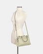 COACH®,MINI LILLIE CARRYALL,Leather,Large,Silver/Pale Green,Alternate View
