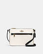 COACH®,GALLERY FILE BAG IN COLORBLOCK,pvc,Gold/Chalk Multi,Front View