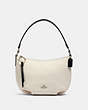 COACH®,SMALL SKYLAR HOBO,Leather,Silver/Chalk Multi,Front View