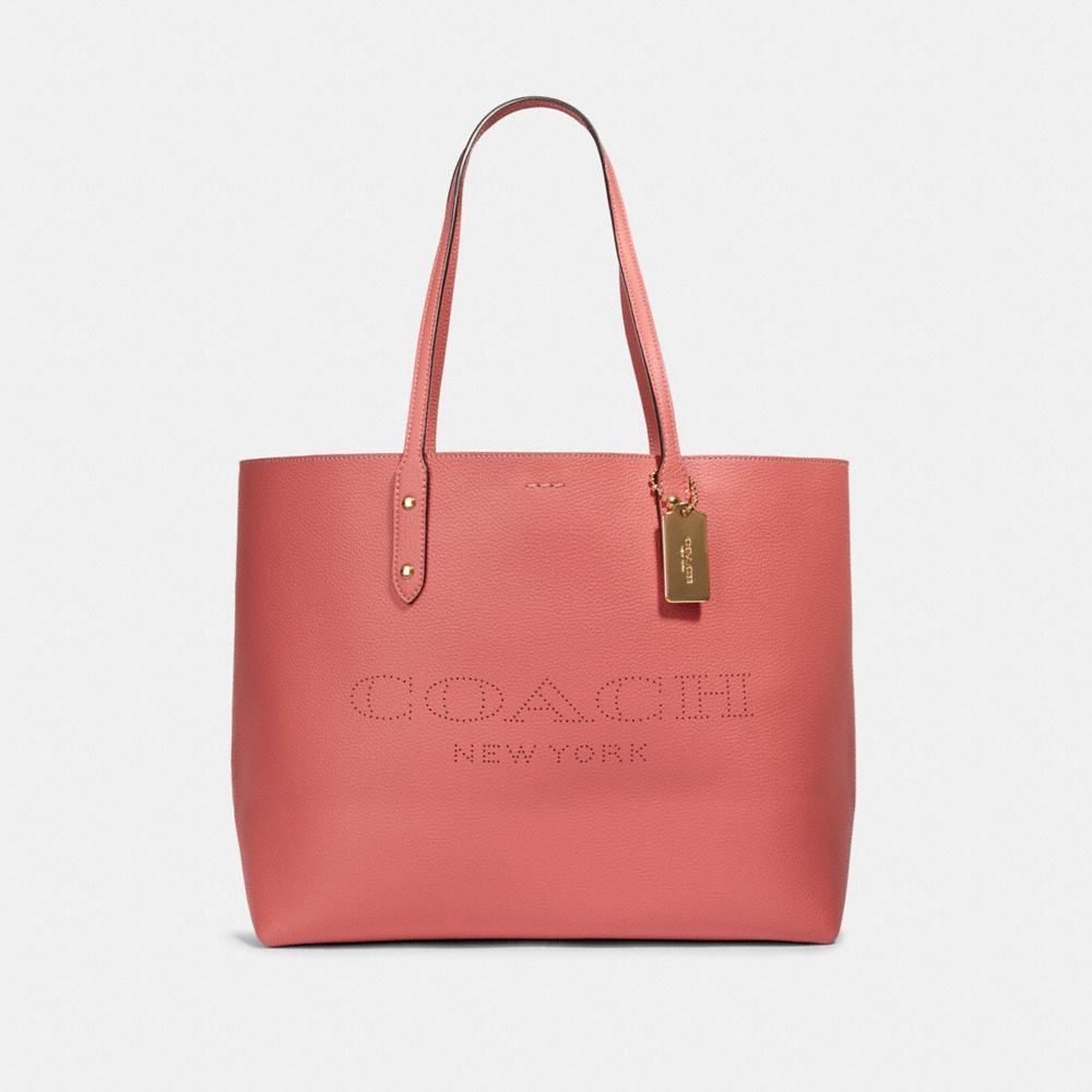 COACH®,Town Tote With Coach Print,,Front View