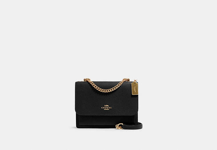 COACH®,KLARE CROSSBODY,Leather,Gold/Black,Front View