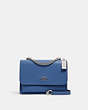 COACH®,KLARE CROSSBODY,Leather,Silver/Stone Blue,Front View