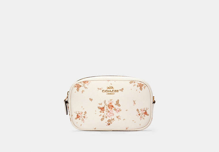 Convertible Belt Bag With Rose Bouquet Print