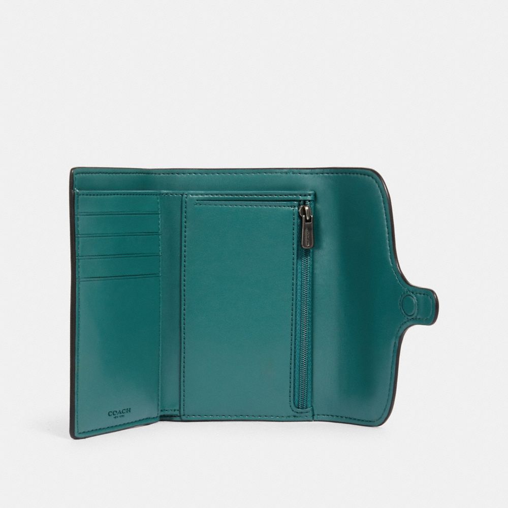 Jade Medium Envelope Wallet In Colorblock