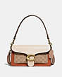 COACH®,TABBY SHOULDER BAG 26 WITH SIGNATURE CANVAS,Coated Canvas,Medium,Brass/Tan Ivory,Front View