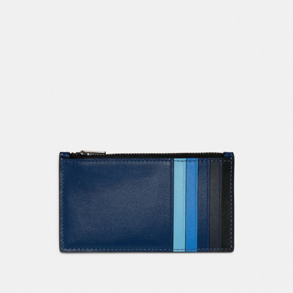 COACH®,Zip Card Case In Colorblock,,Back View