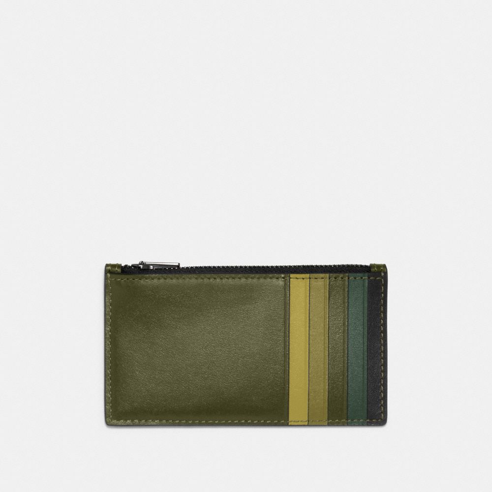 COACH®,Zip Card Case In Colorblock,,Back View
