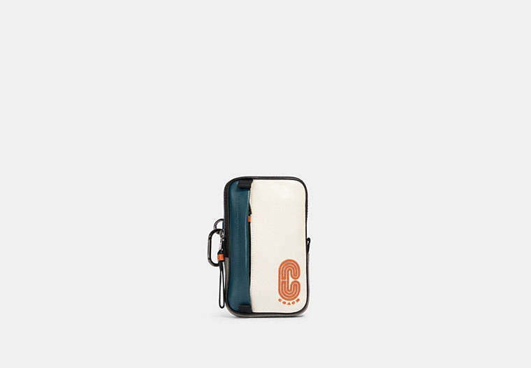 North/South Hybrid Pouch In Colorblock With Coach Patch