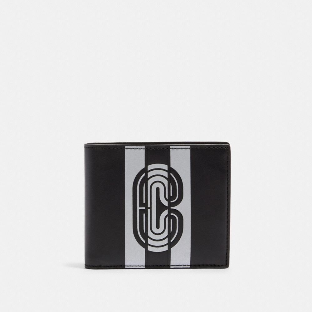 3 In 1 Wallet With Reflective Varsity Stripe And Coach Patch